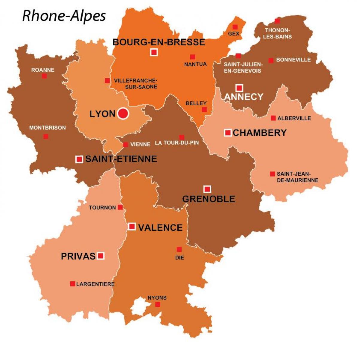 Lyon khu pháp bản đồ