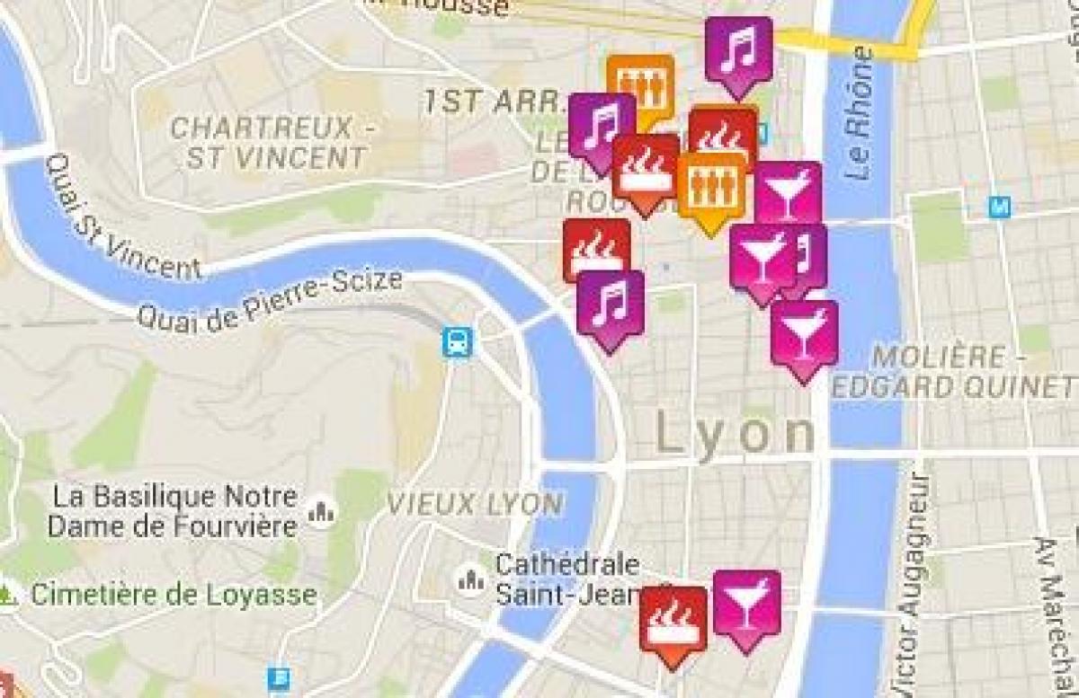 bản đồ của người đồng tính Lyon
