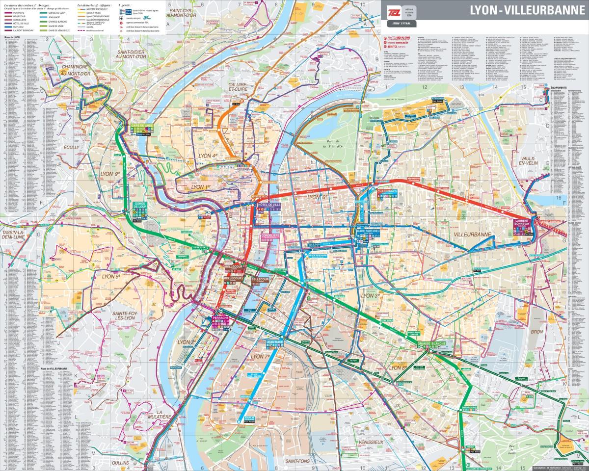 Lyon pháp bản đồ