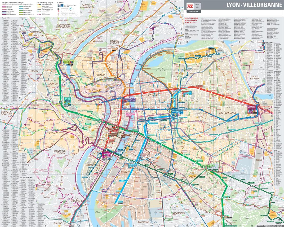 bản đồ của đường Lyon