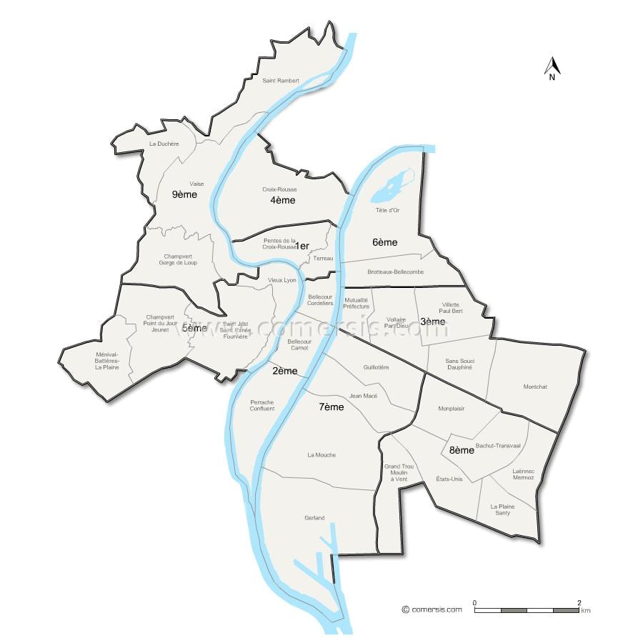 bản đồ của Lyon thì tôi đã tìm ra