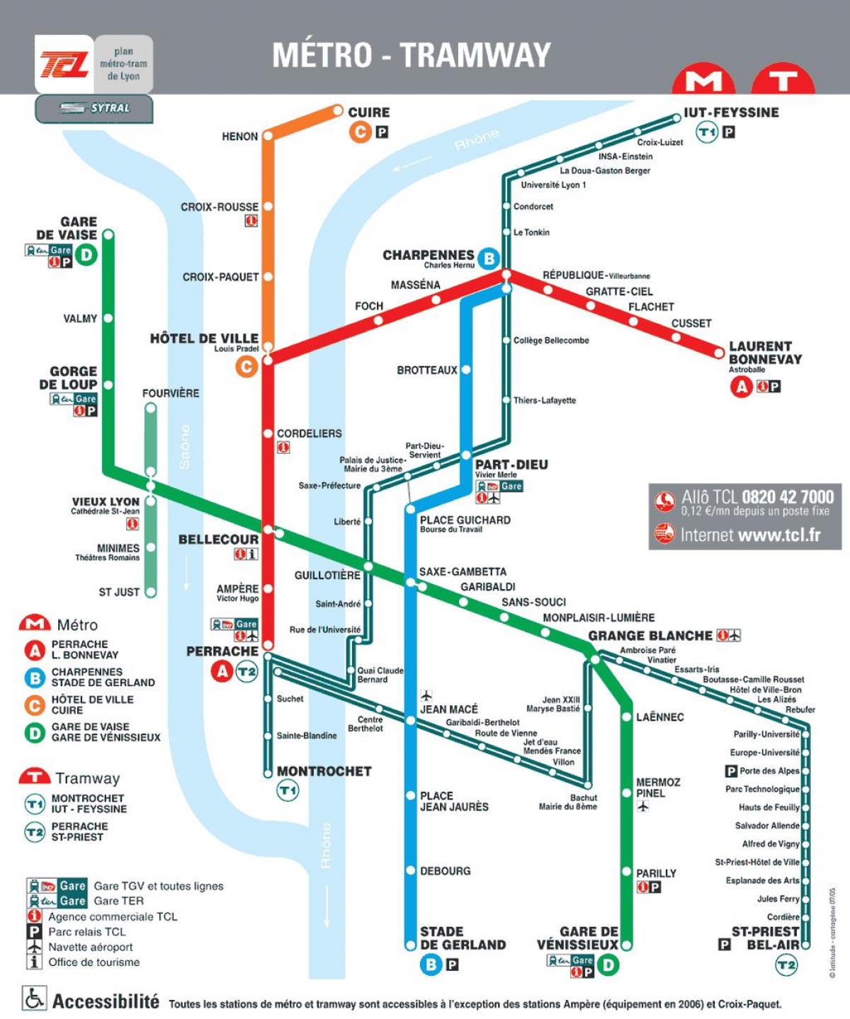 Lyon pháp tàu điện ngầm bản đồ
