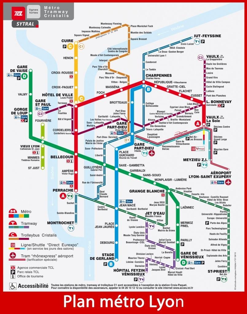 bản đồ của tlc Lyon