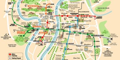 Bản đồ của tour du lịch đi bộ bản đồ