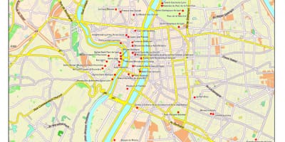 Lyon du lịch bản đồ