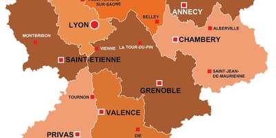 Lyon khu pháp bản đồ
