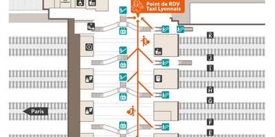 Bản đồ của Lyon tàu trạm