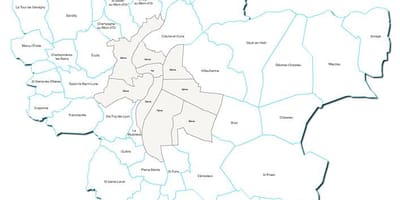 Bản đồ của pháp Lyon khu vực