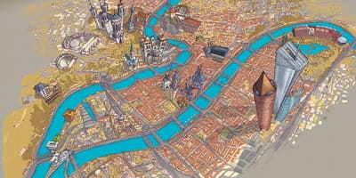 Bản đồ của Lyon thuyền